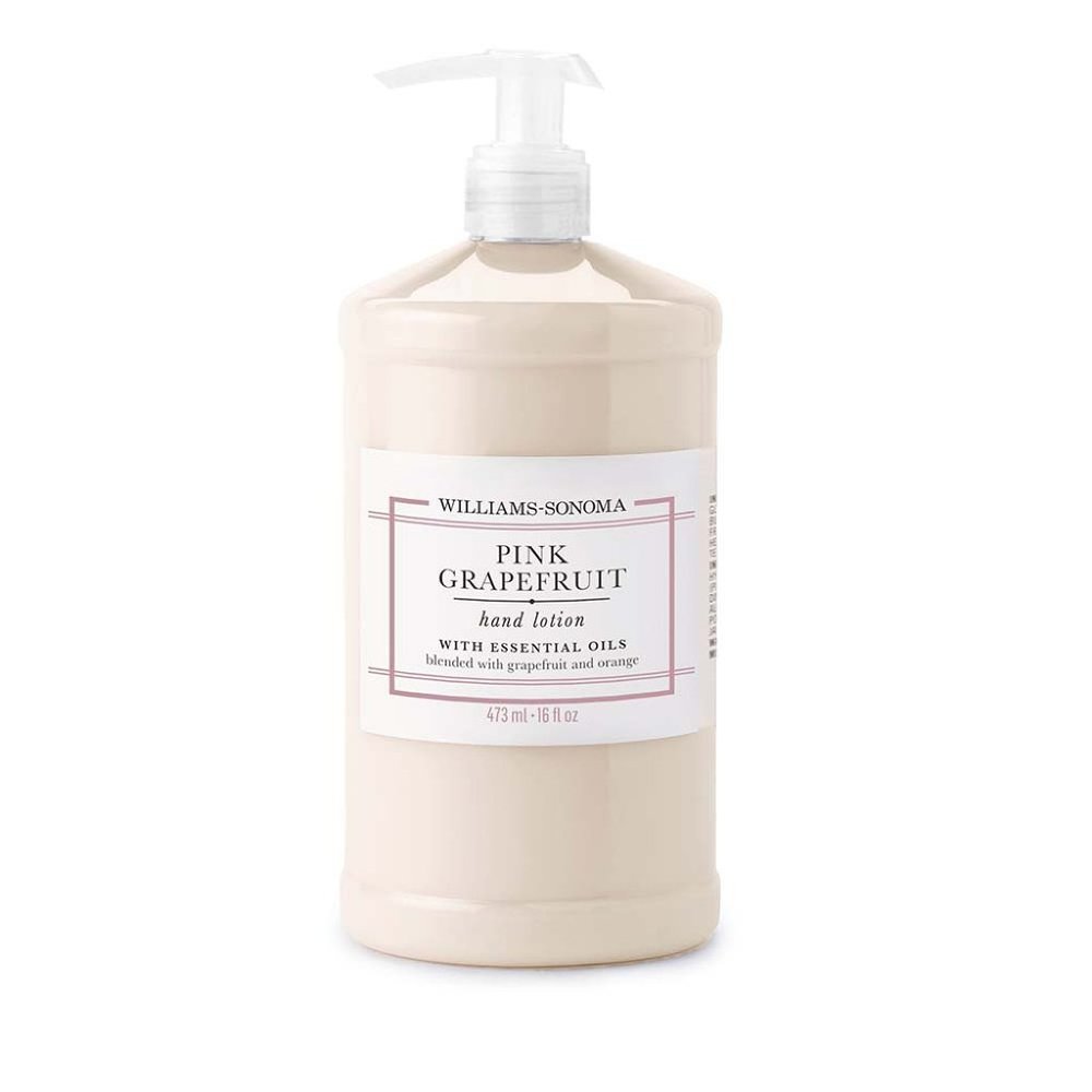 WILLIAM SONOMA PINK GRAPEFRUIT HAND LOTION W/ ESSENTIAL OIL NEW 8 OZ